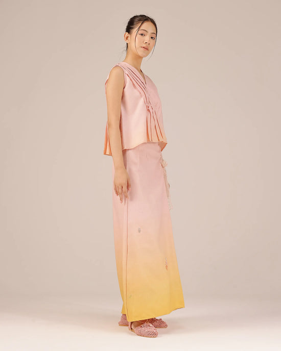 Berry Breeze Co-Ord Set (Pink To Yellow)