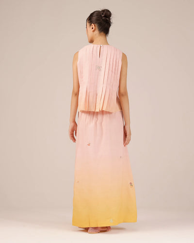 Berry Breeze Co-Ord Set (Pink To Yellow)