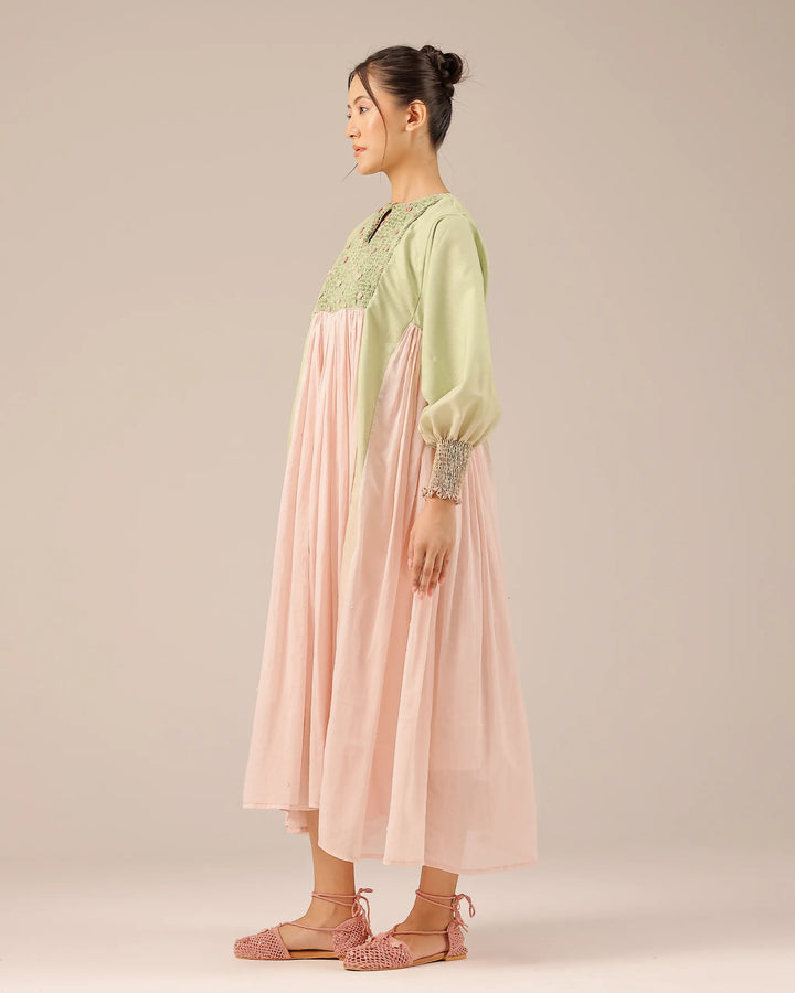 Beach Babe Linen Dress | Smocked Ombr�� & Crochet Floral Dress - OurDve
