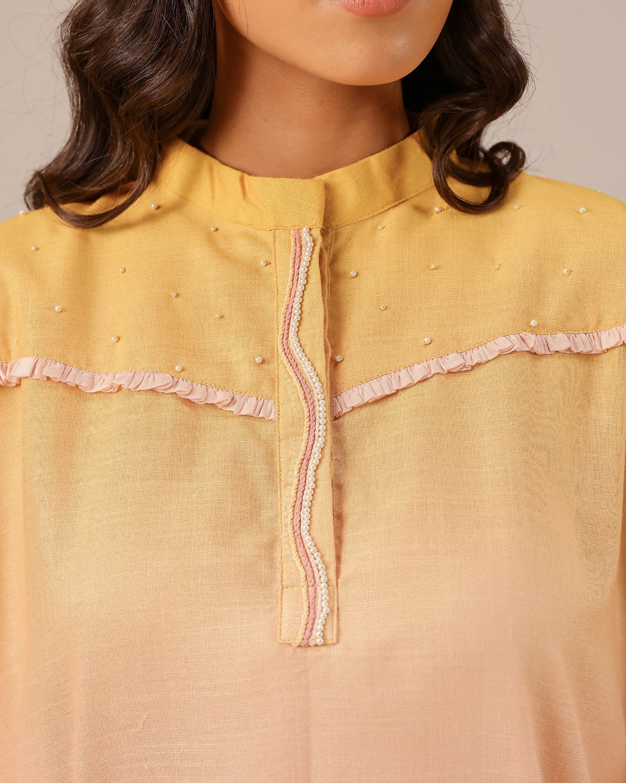 Palm Whisper Linen Dress | Ombr�� Bohemian Tunic ��� OurDve