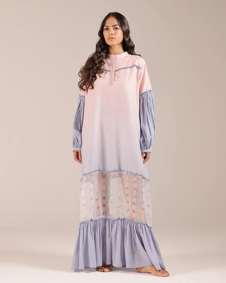 Palm Whisper Ombr�� Linen Dress - OurDve