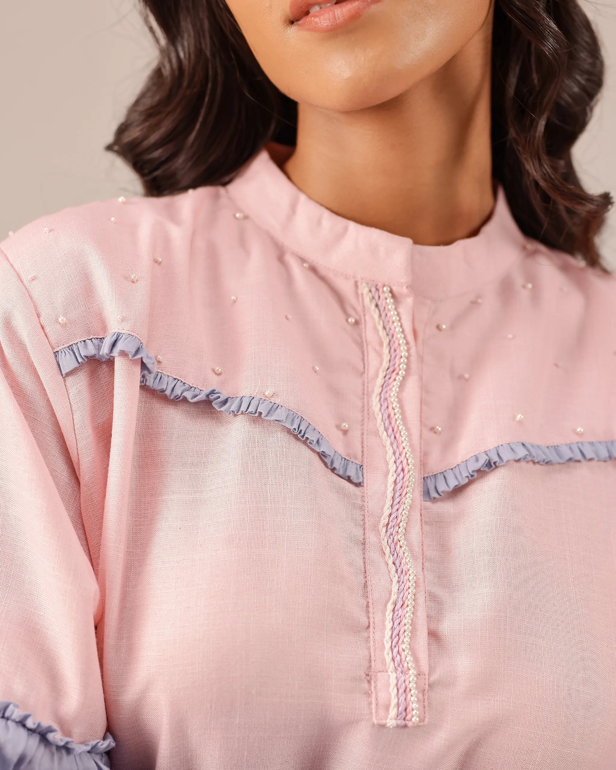 Palm Whisper Ombré Linen Dress - OurDve