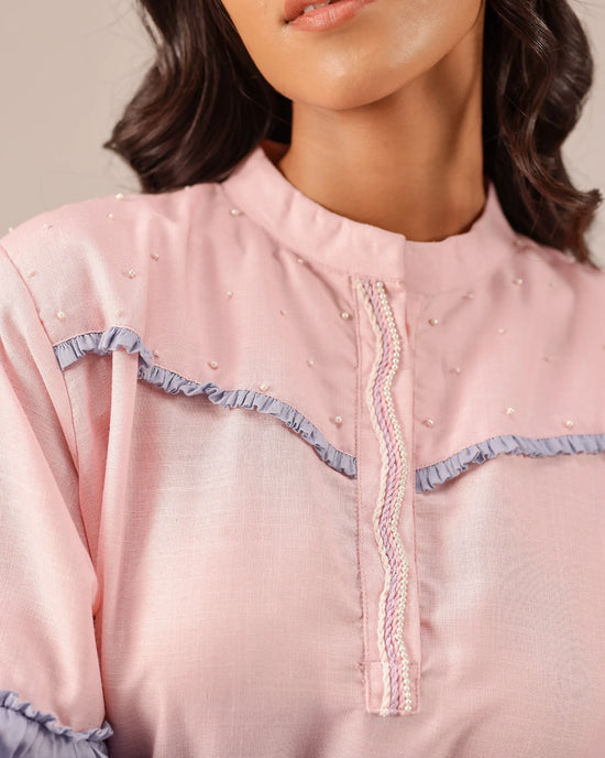 Palm Whisper Ombré Linen Dress - OurDve