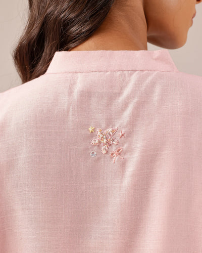 Palm Whisper Ombré Linen Dress - OurDve