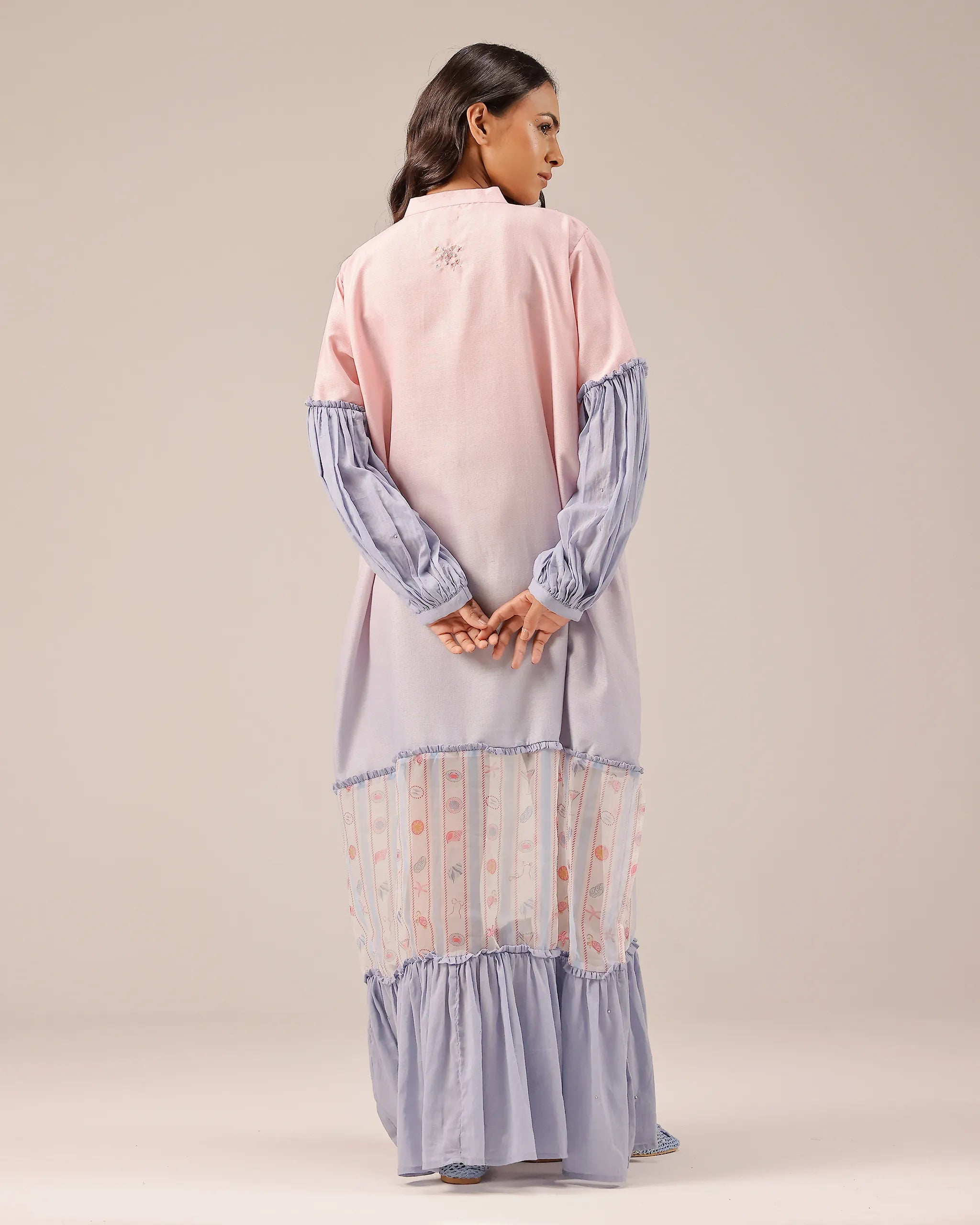 Palm Whisper Ombré Linen Dress - OurDve