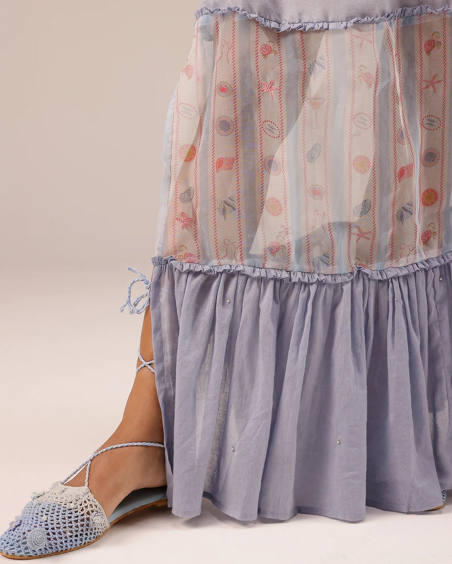 Palm Whisper Ombré Linen Dress - OurDve