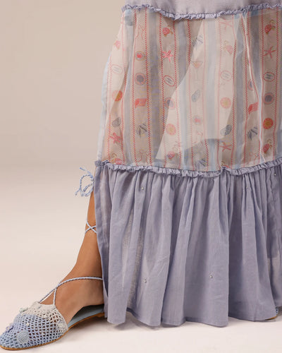 Palm Whisper Ombré Linen Dress - OurDve