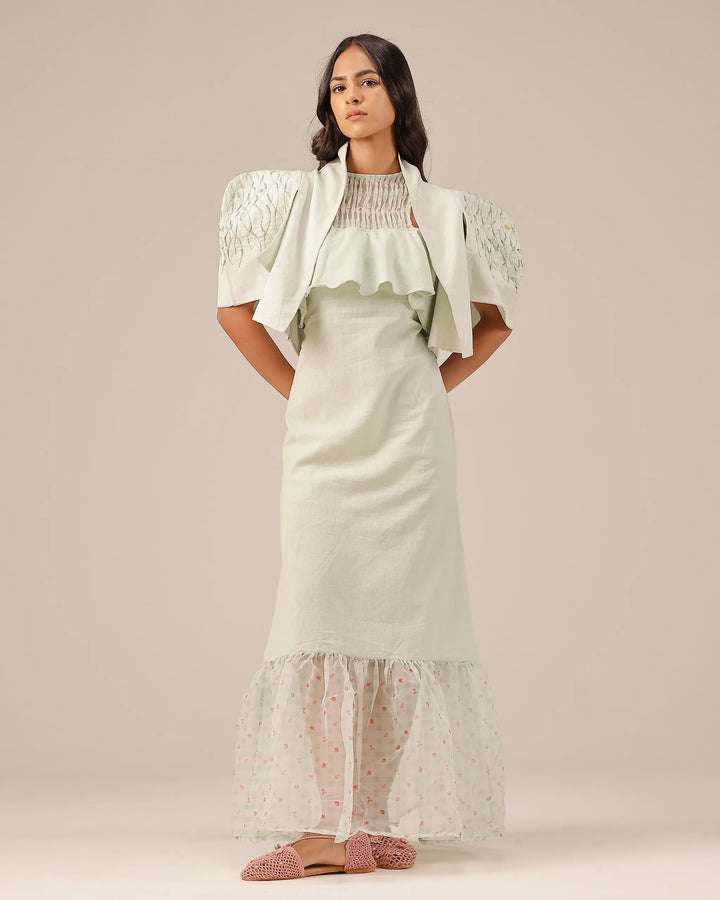 Palm Pop Jacket & Dress (Light Green)