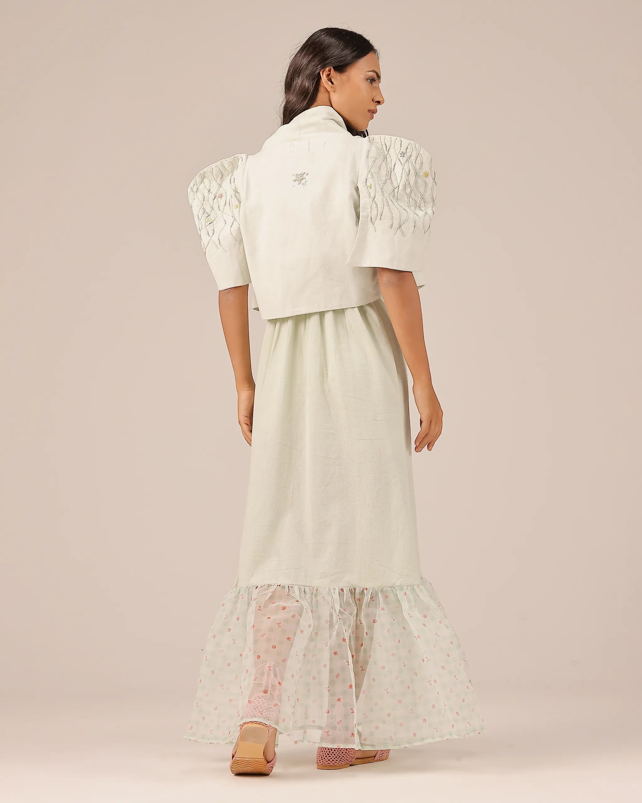 Palm Pop Jacket & Dress (Light Green)