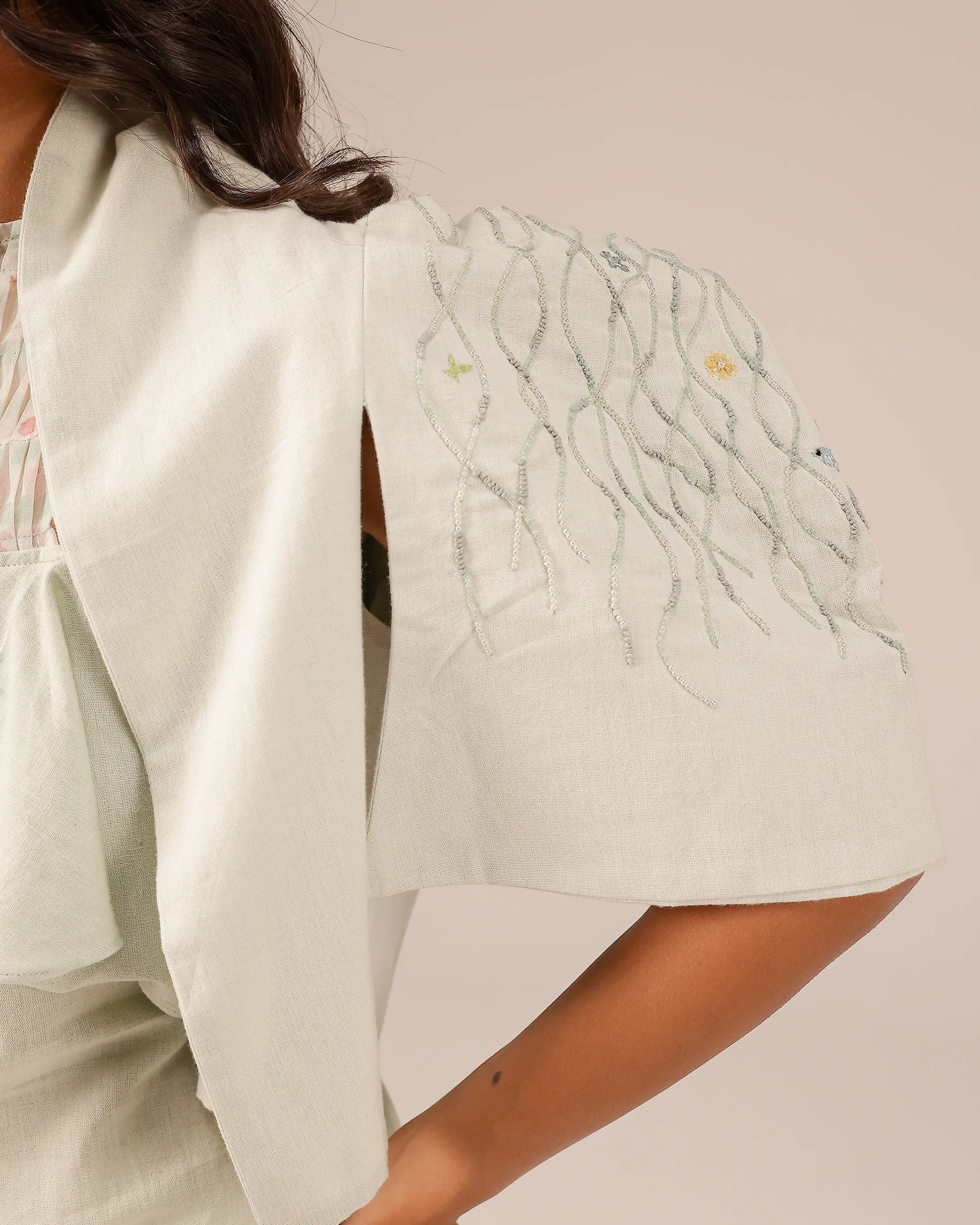Palm Pop Jacket & Dress (Light Green)