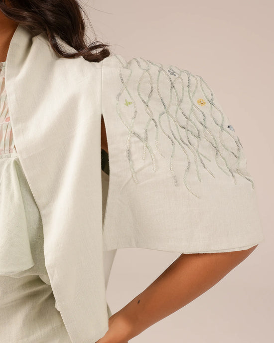 Palm Pop Jacket & Dress (Light Green)