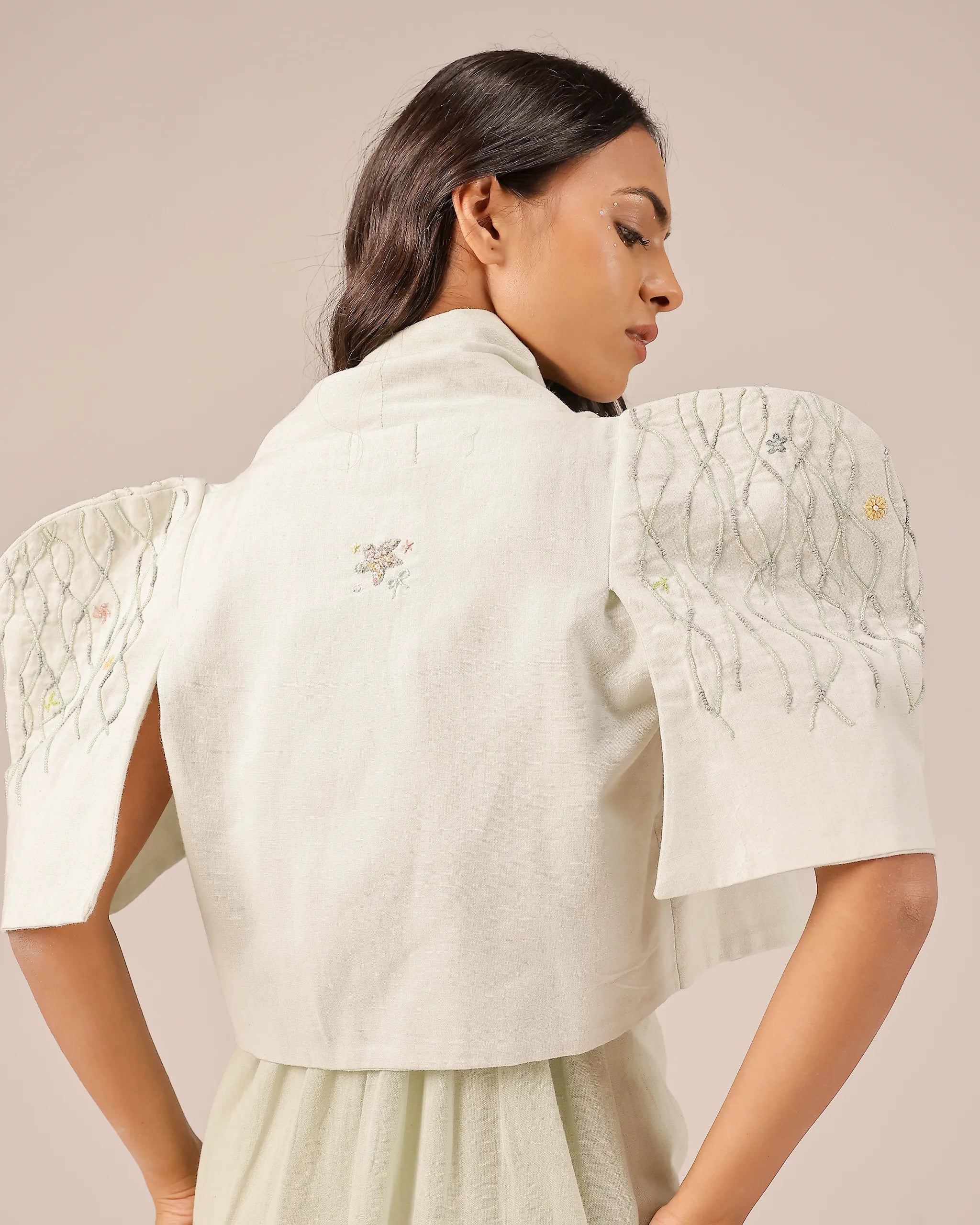 Palm Pop Jacket (Light Green)