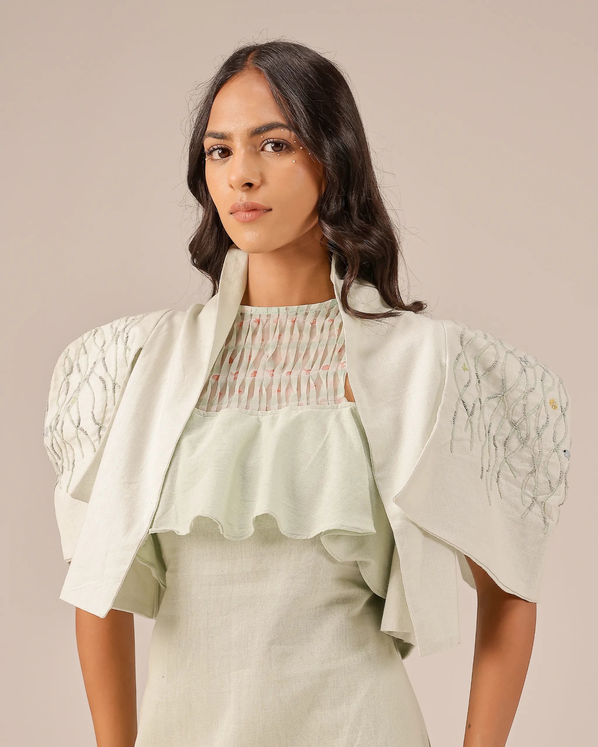 Palm Pop Jacket (Light Green)