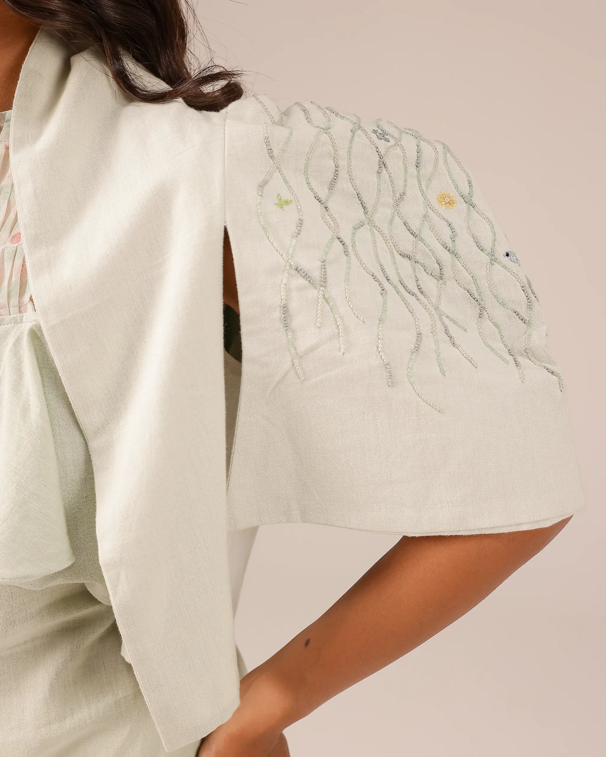 Palm Pop Jacket (Light Green)