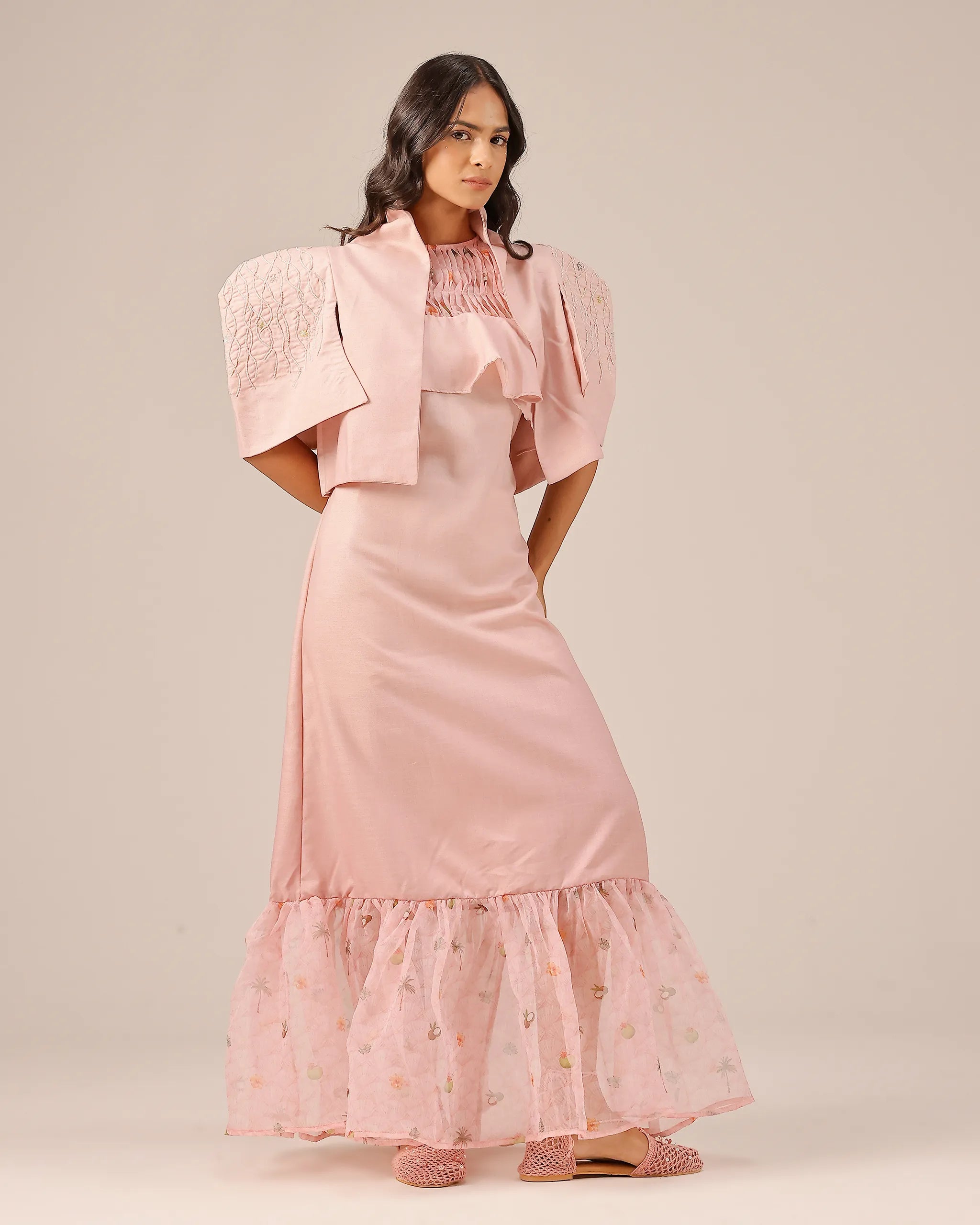 Palm Pop Jacket & Dress (Pink)