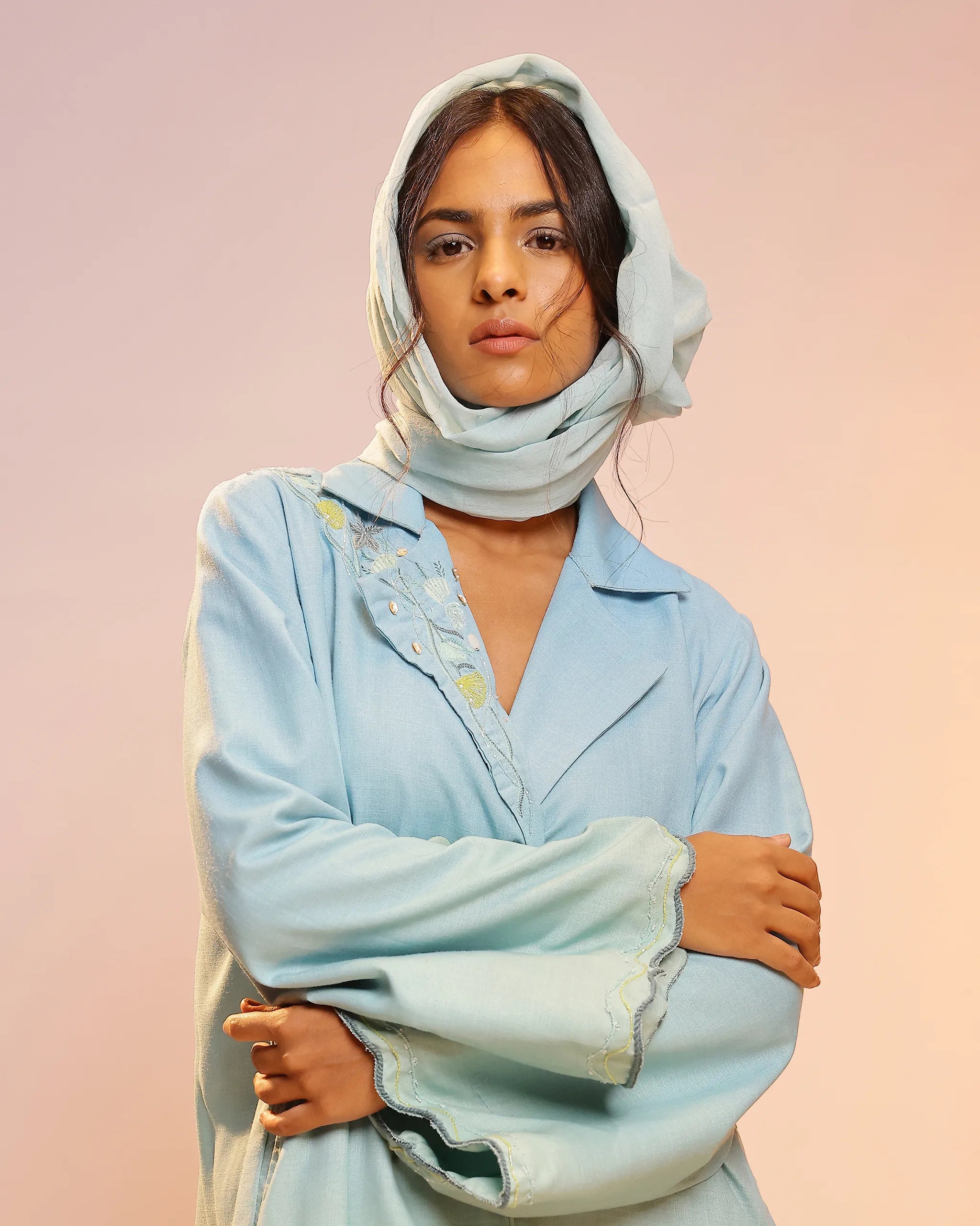 Breeze Pop Dress (Blue To Green)