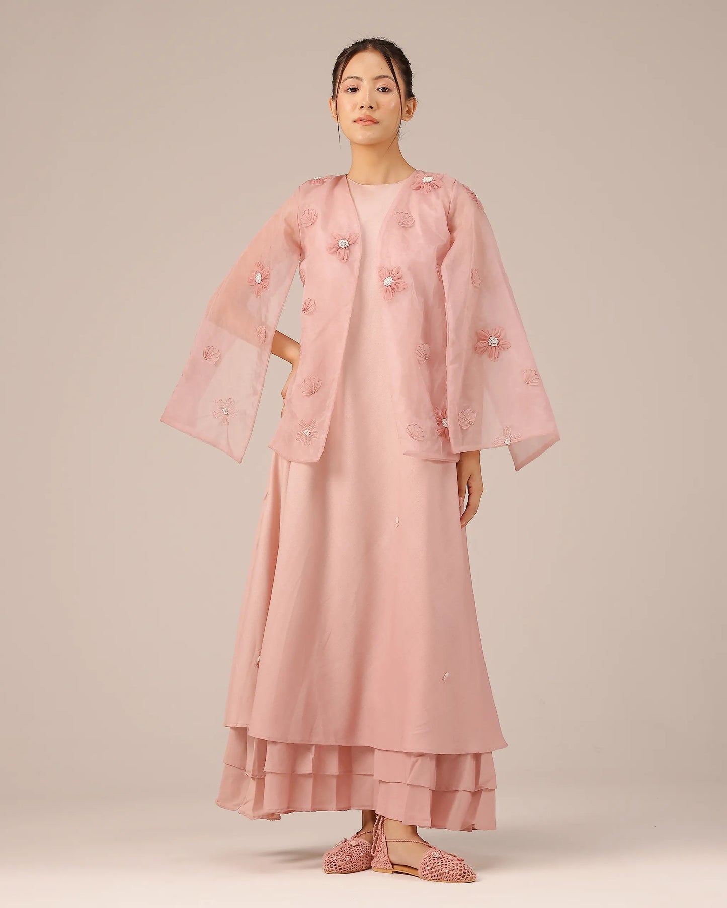 Wave Kiss Jacket & Dress (Pink)