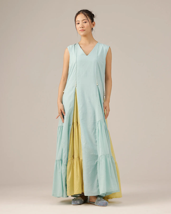 Blush Pearl Jacket & Dress (Blue)