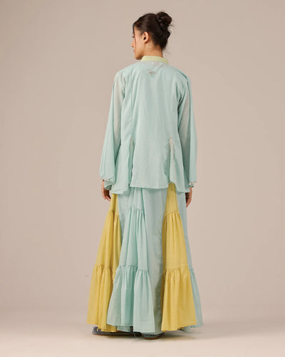 Blush Pearl Jacket & Dress (Blue)