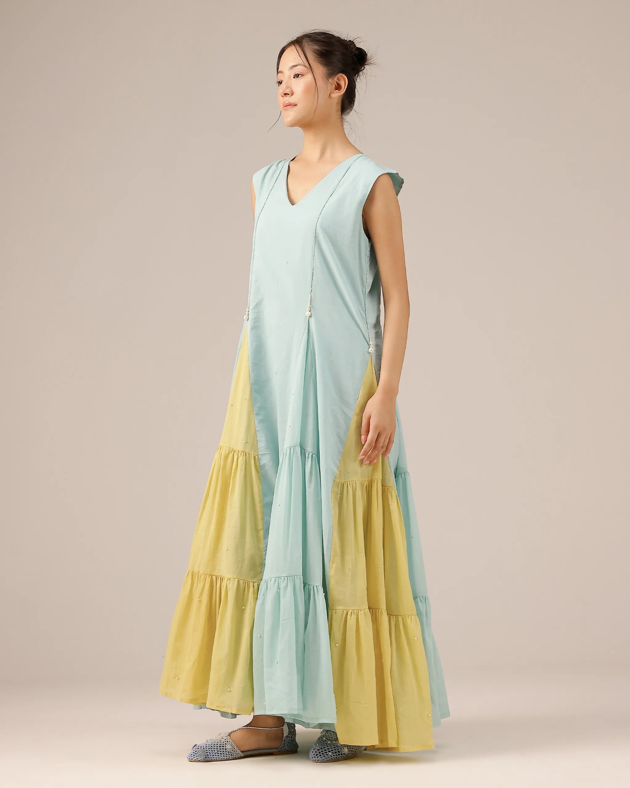 Blush Pearl Jacket & Dress (Blue)