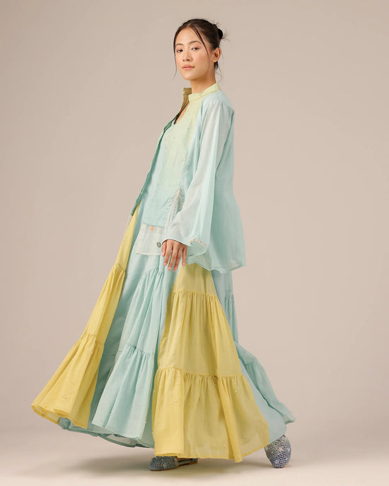 Blush Pearl Jacket & Dress (Blue)