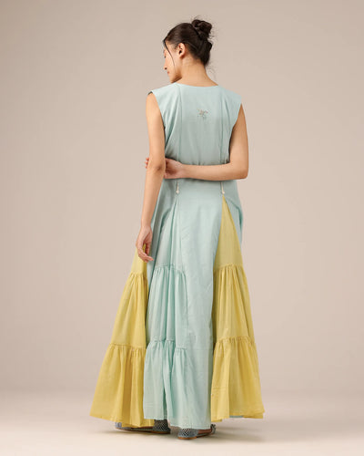 Blue Blush Pearl Midi Dress - OurDve