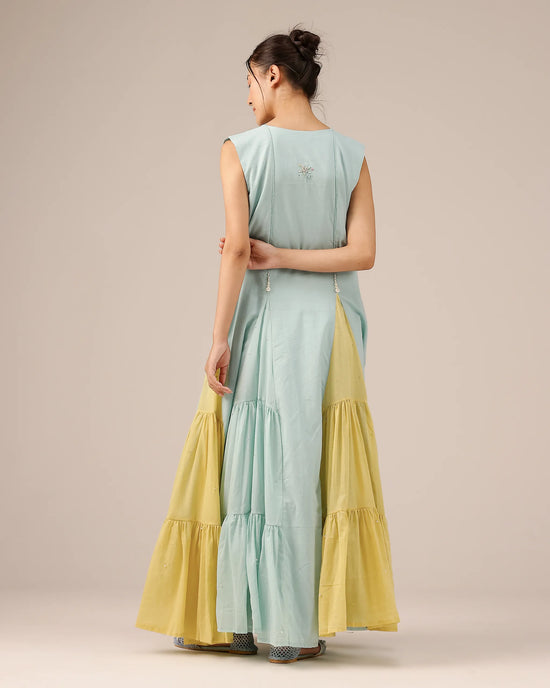Blue Blush Pearl Midi Dress - OurDve