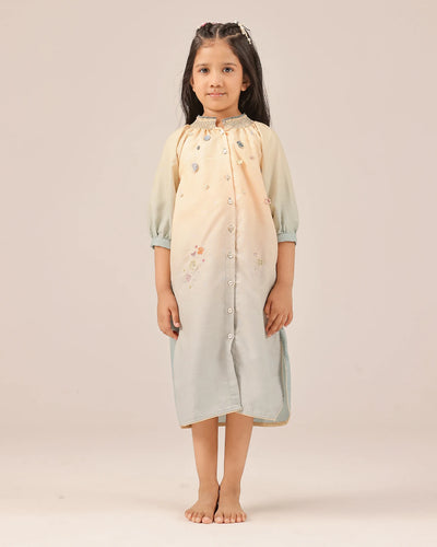 Sorbet Dress (Ivory To Grey)