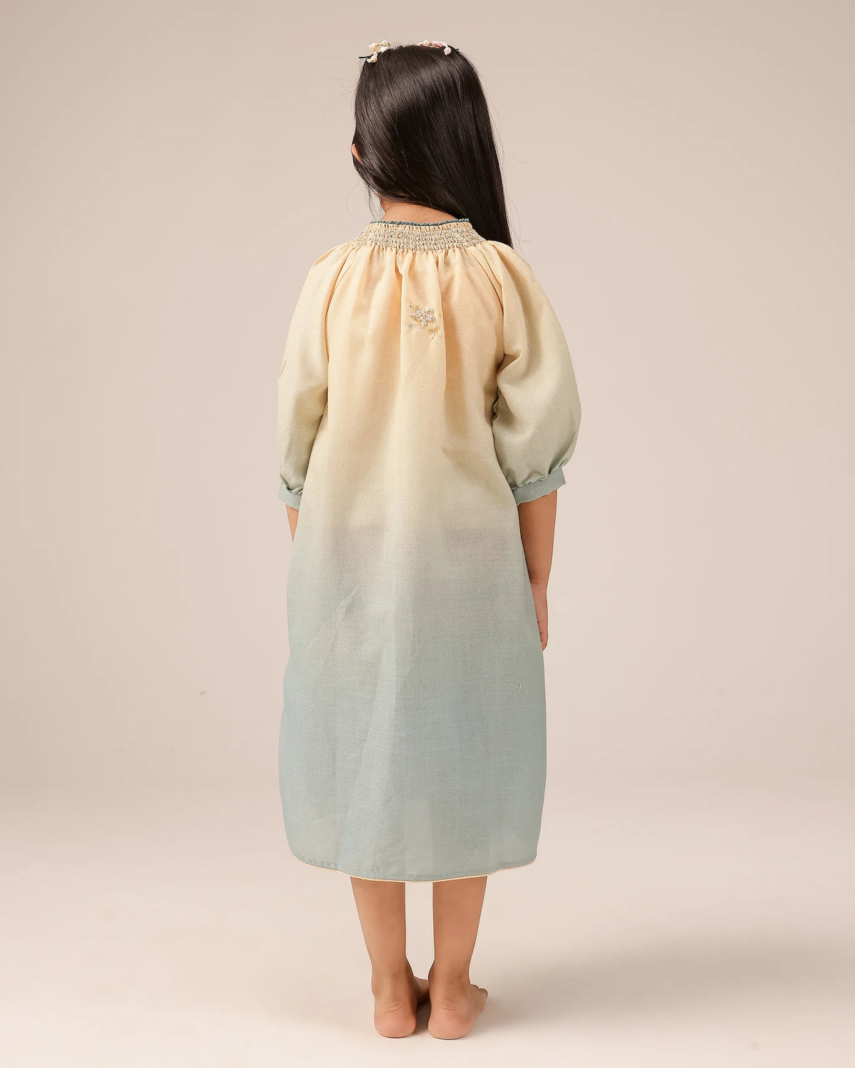 Sorbet Dress (Ivory To Grey)