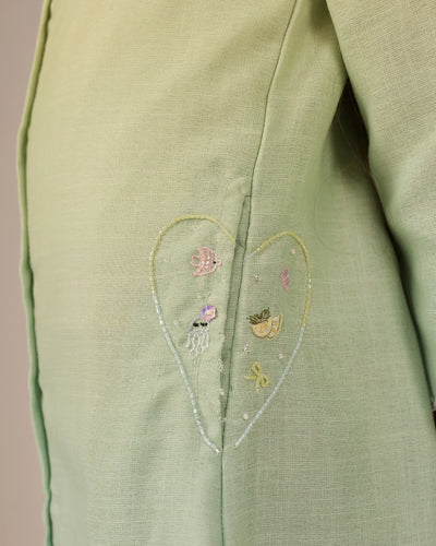 Seafoam Dress (Green To Blue)