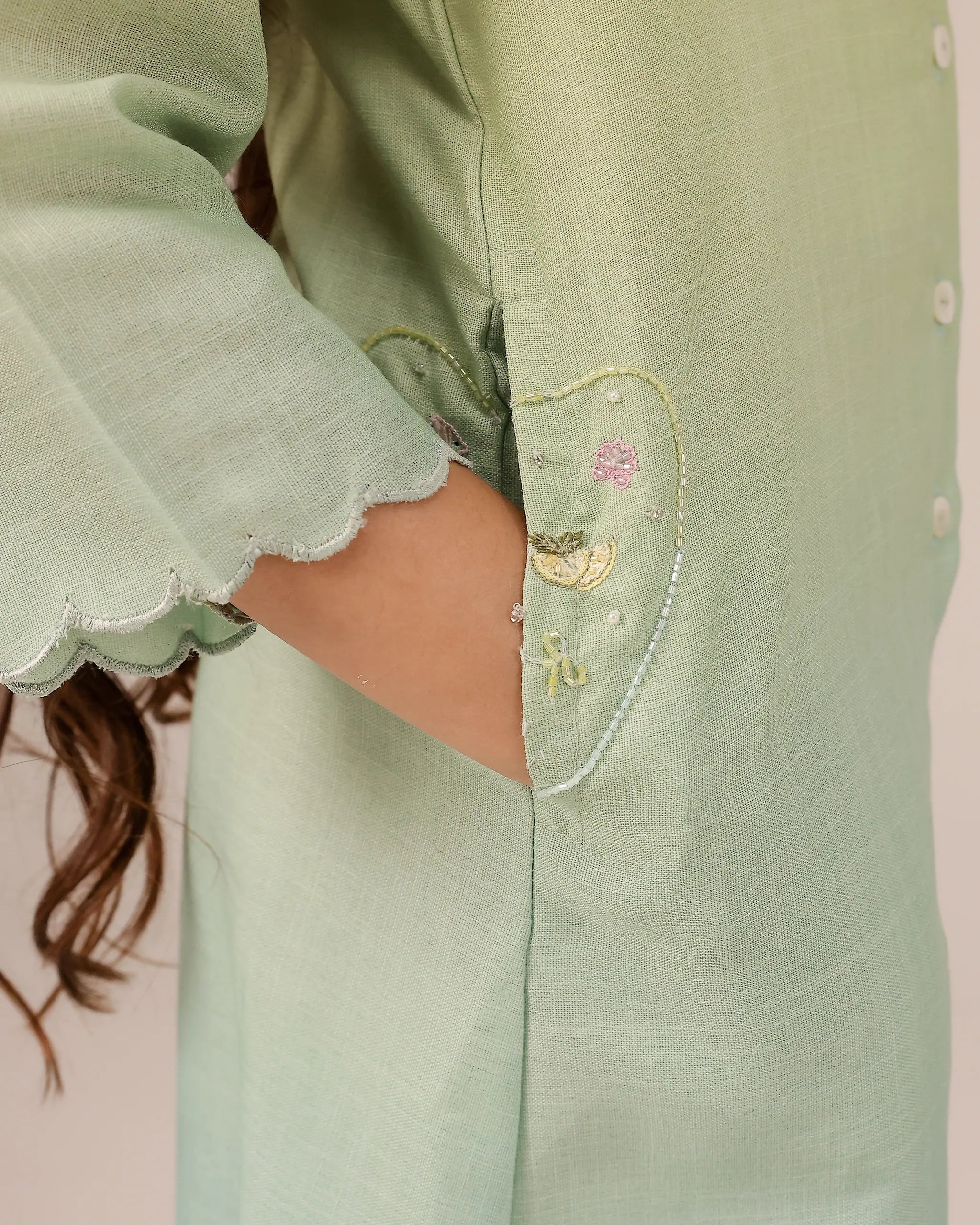 Seafoam Dress (Green To Blue)