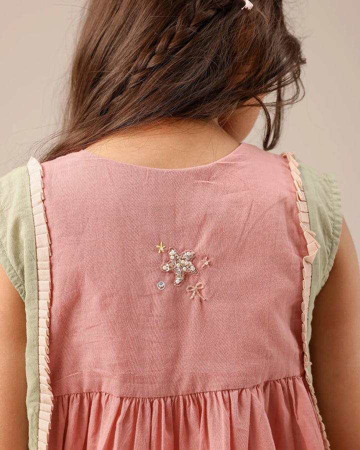 Merry Berry Dress (Pink & Green )