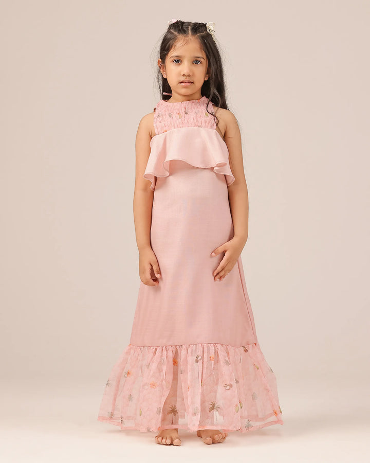 Palm Pop Dress (Pink)