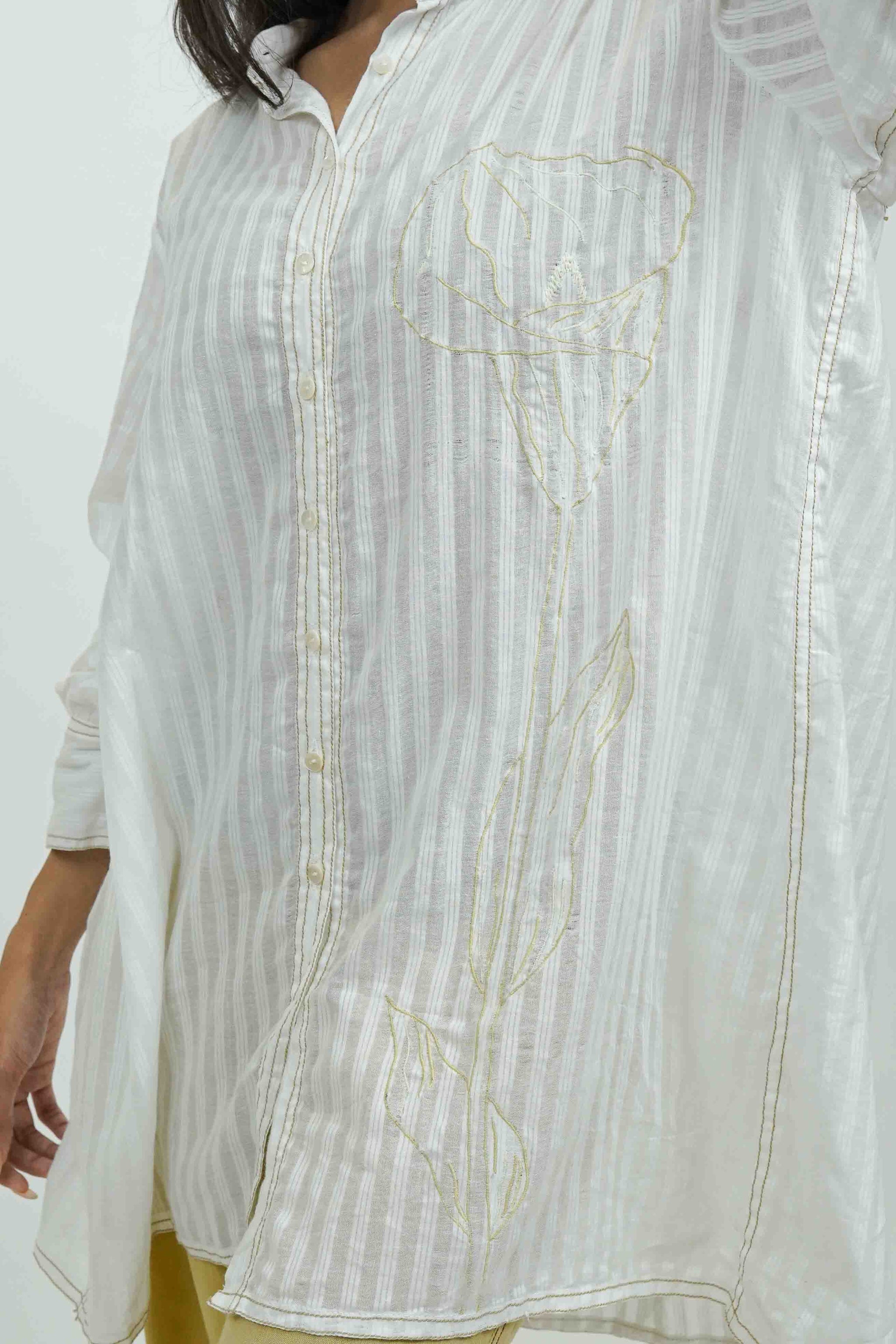 S0019 - White Cotton Shirt - OurDve