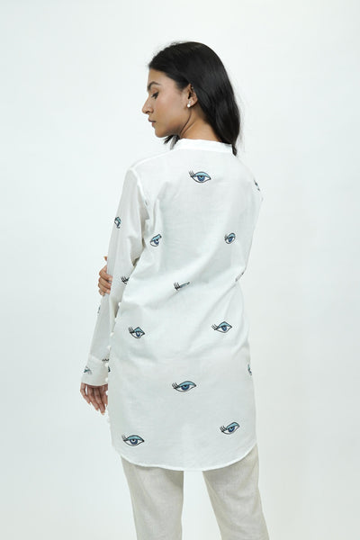 S0023 - Off White Cotton Top - OurDve