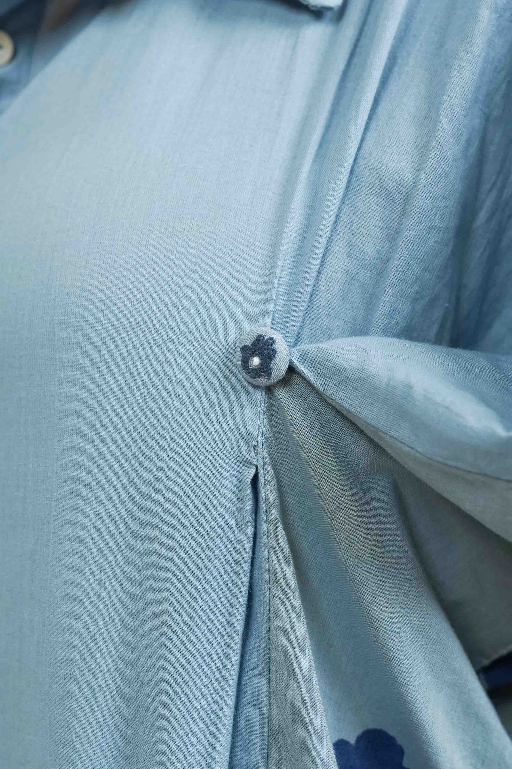 S0024 - Blue Cotton Shirt - OurDve