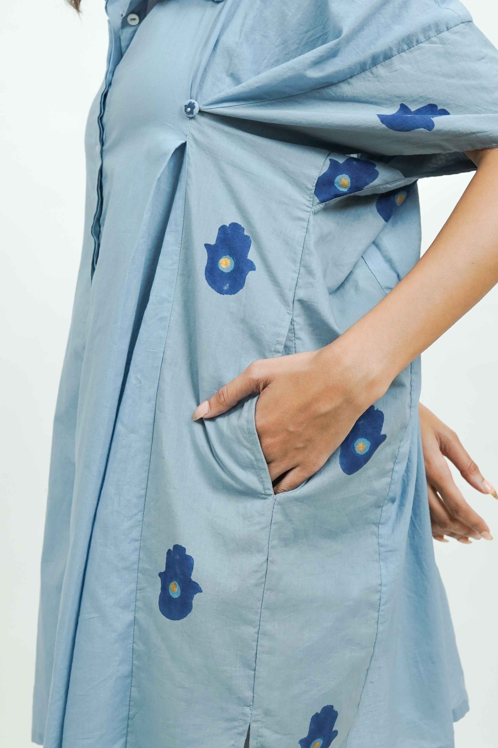 S0024 - Blue Cotton Shirt - OurDve