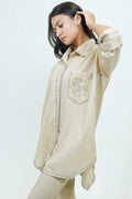 S0025 - Ivory Cotton Shirt - OurDve 