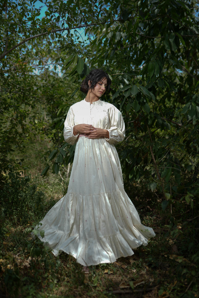 Haniel Dress - Beige Cotton - OurDve