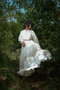 Haniel Dress - Beige Cotton - OurDve 