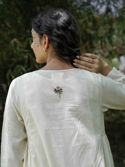 Jeremiah Dress - Beige Cotton - OurDve