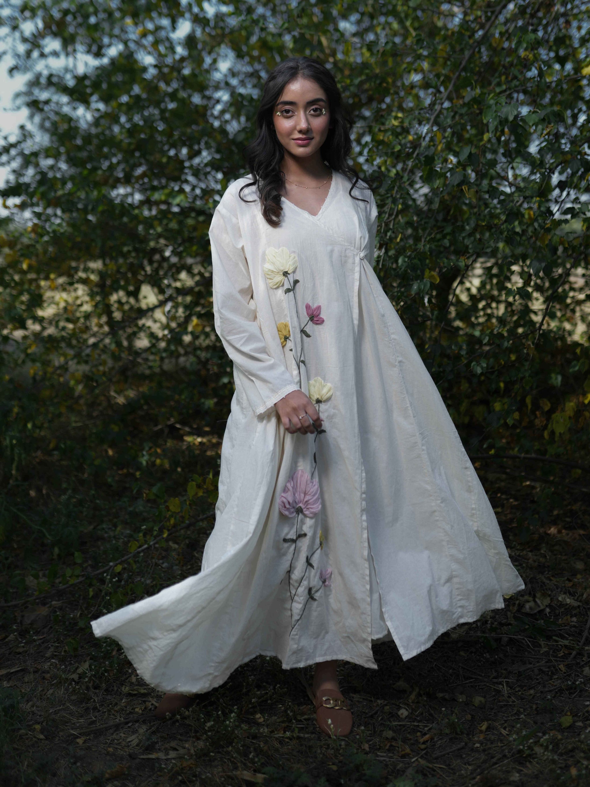 Gabriel Dress - Beige Cotton - OurDve