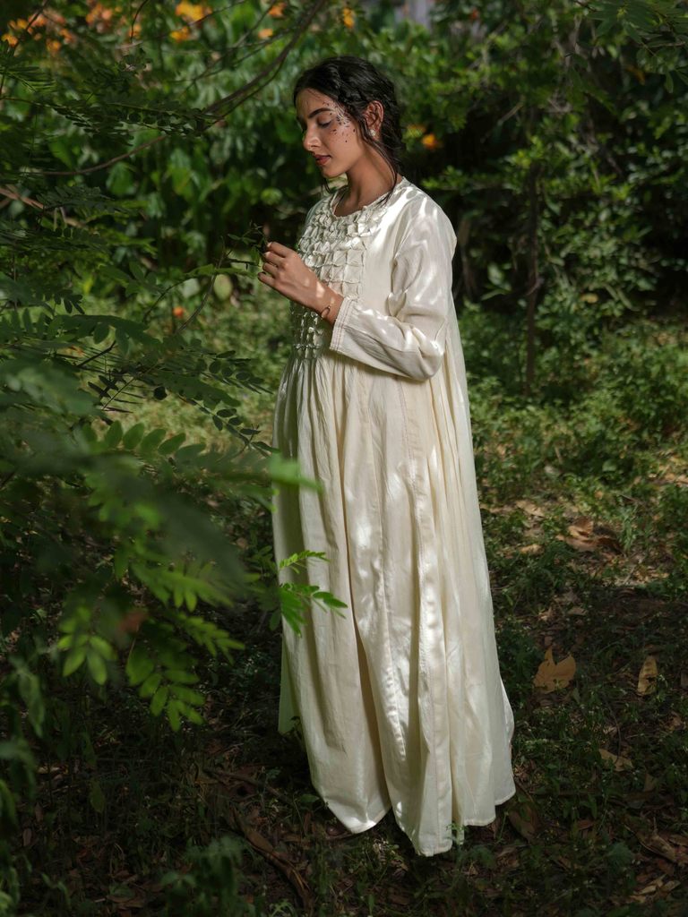 Jeremiah Dress - Beige Cotton - OurDve