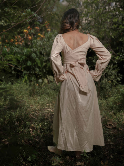 Gavreel Dress - Champagne Cotton - OurDve
