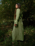 Gavreel Dress - Green Cotton - OurDve 