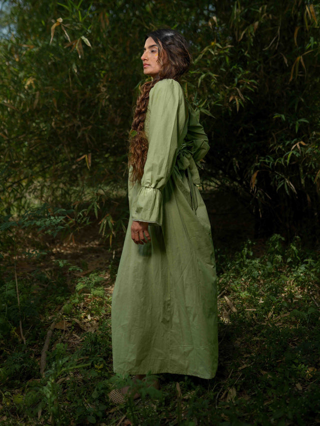 Gavreel Dress - Green Cotton