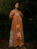 Dina Set - Dress and Jacket - Orange Cotton - OurDve 