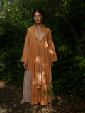 Dina Set - Dress and Jacket - Orange Cotton - OurDve 