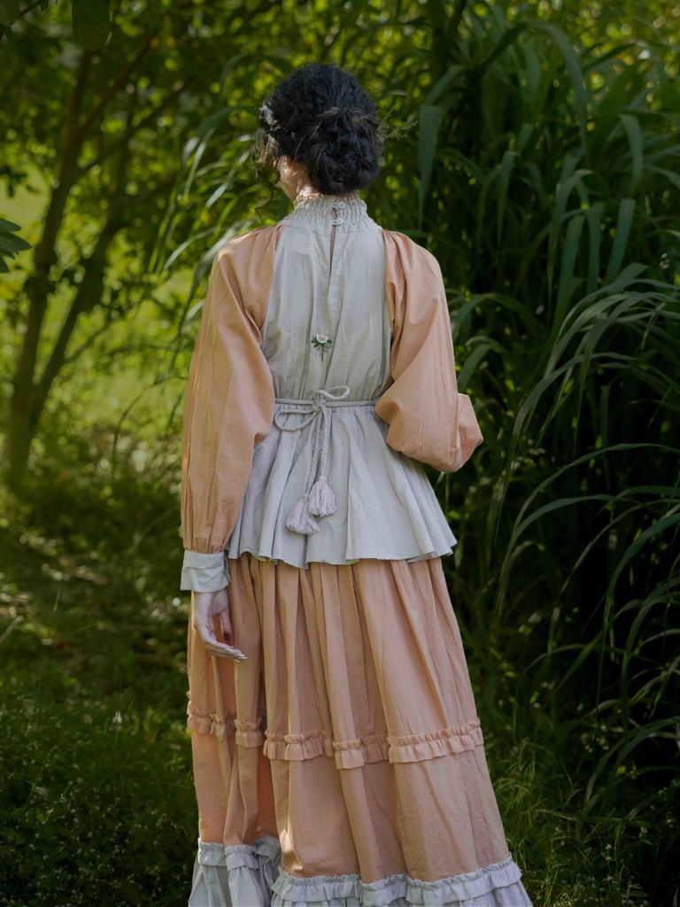 Zuphlas Dress - Orange Cotton - OurDve