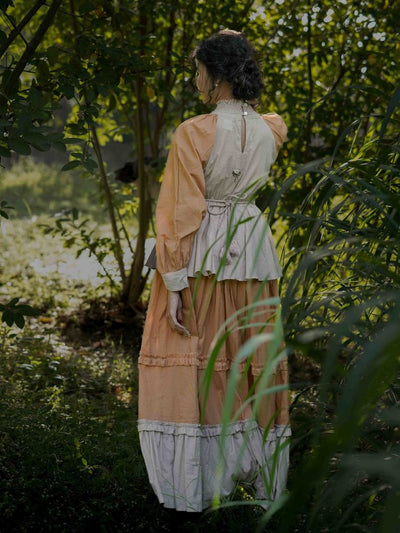 Zuphlas Dress - Orange Cotton - OurDve